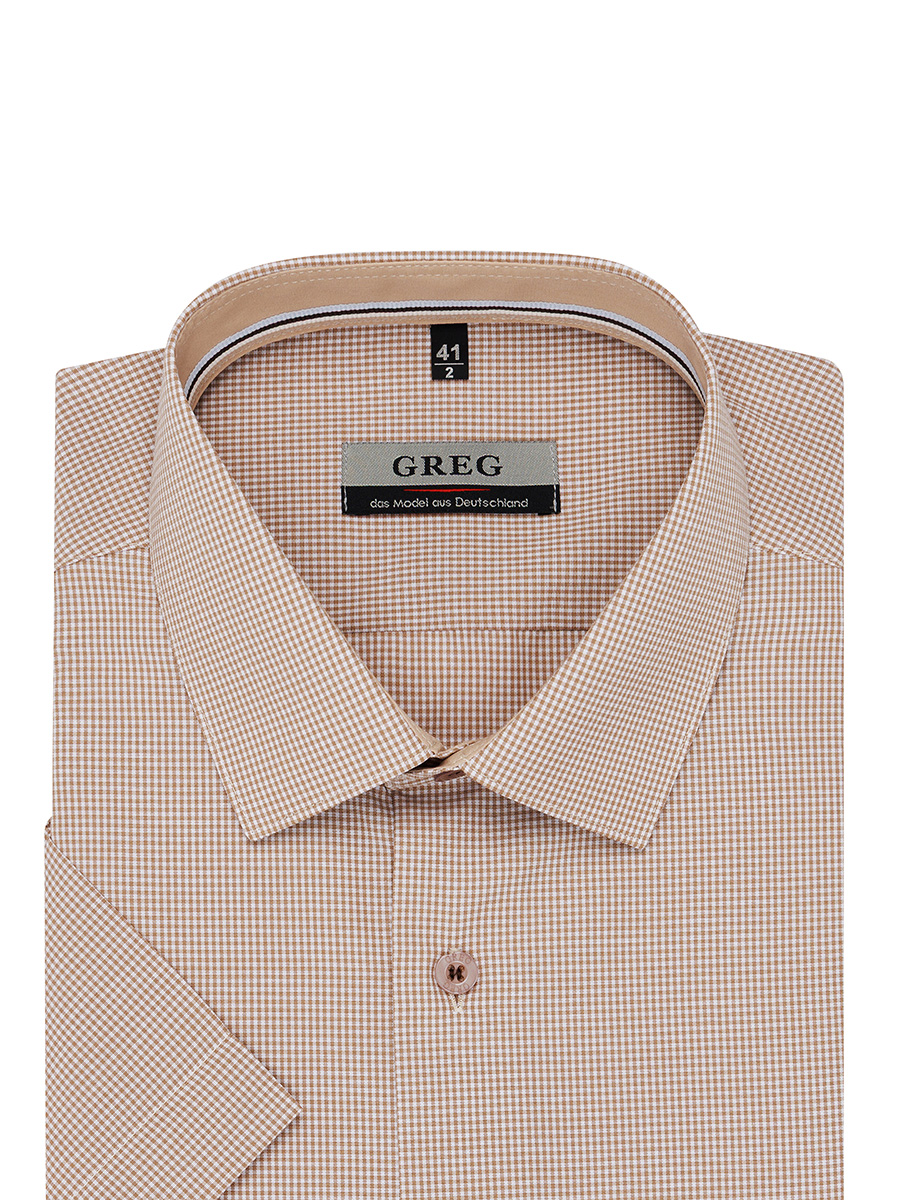Сорочка мужская короткий рукав GREG 154/209/7474/Z/1p