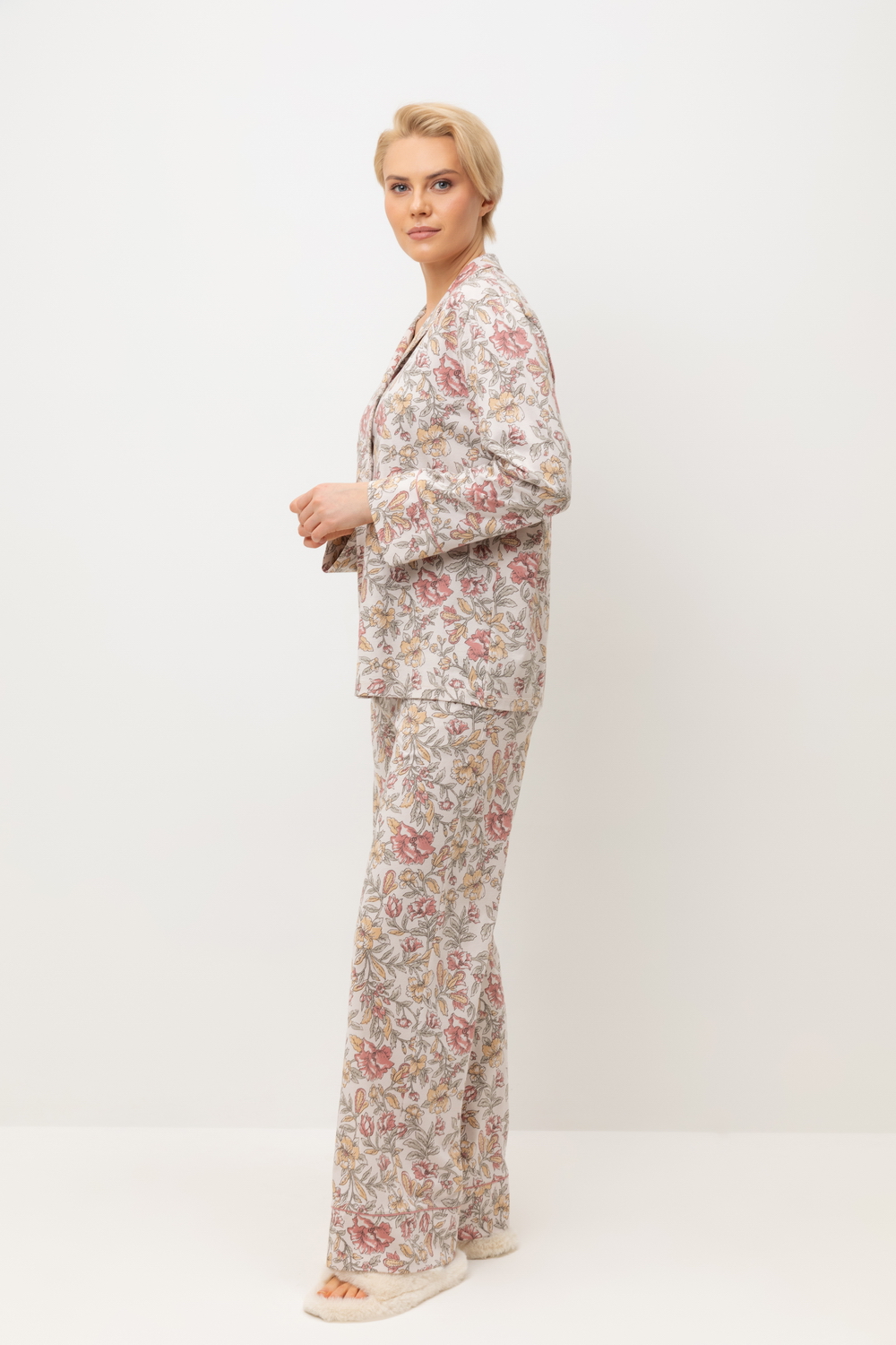 VN Пижама Е 20171 бежевый, античные цветы VN