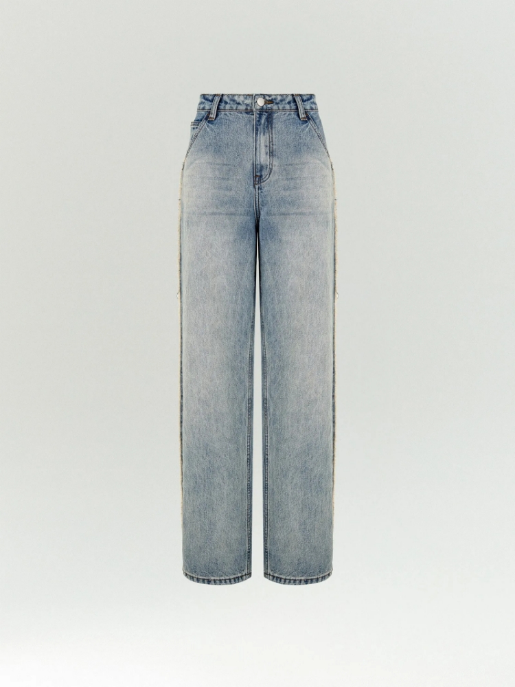 Джинсы Wide Leg 425 ,
83% хлопок, 10% полиэстер, 7% вискоза ,