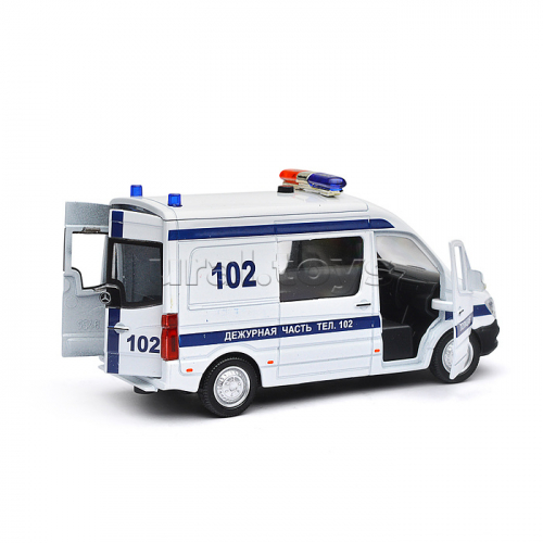 Машина свет-звук Mercedes-benz sprinter полиция, 14 см