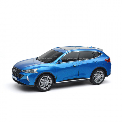 Машина Haval f7, р/у свет, 19 см, синий, коробка