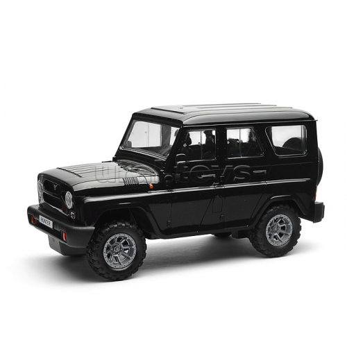 Машина UAZ Hunter 30 см, р/у (свет, черный) в коробке