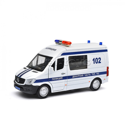 Машина свет-звук Mercedes-benz sprinter полиция, 14 см