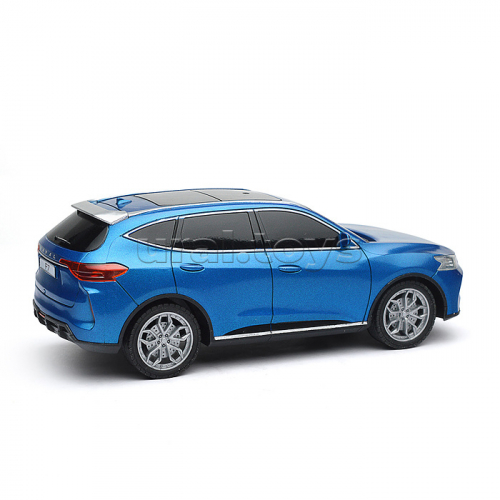Машина Haval f7, р/у свет, 19 см, синий, коробка