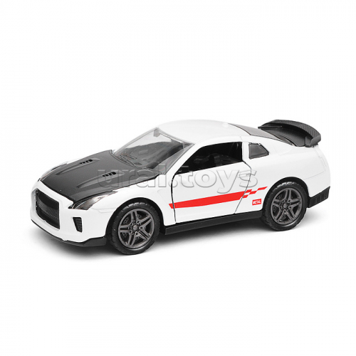 Белая инерционная машинка Спорткар с дизайном die-cast,1:32, открывающиеся двери