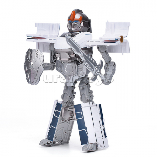 Трансформер 2в1 Bondibot. Робот-поезд, цвет голубой, BOX 27,6х21,3х10,9см