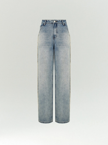 Джинсы Wide Leg 425 ,
83% хлопок, 10% полиэстер, 7% вискоза ,
