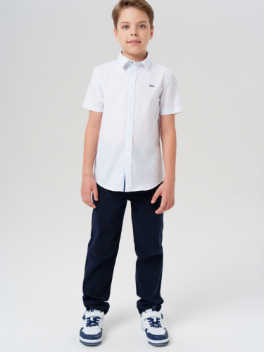 Сорочка текстильная для мальчиков (slim fit) белый 22517171