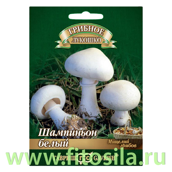 Шампиньон Белый на зерновом субстрате 15 мл (семена для проращивания)