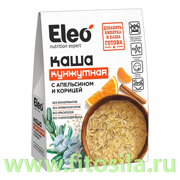 Каша кунжутная с апельсином и корицей, 200 гр. (5*40гр.) Eleo Специалист