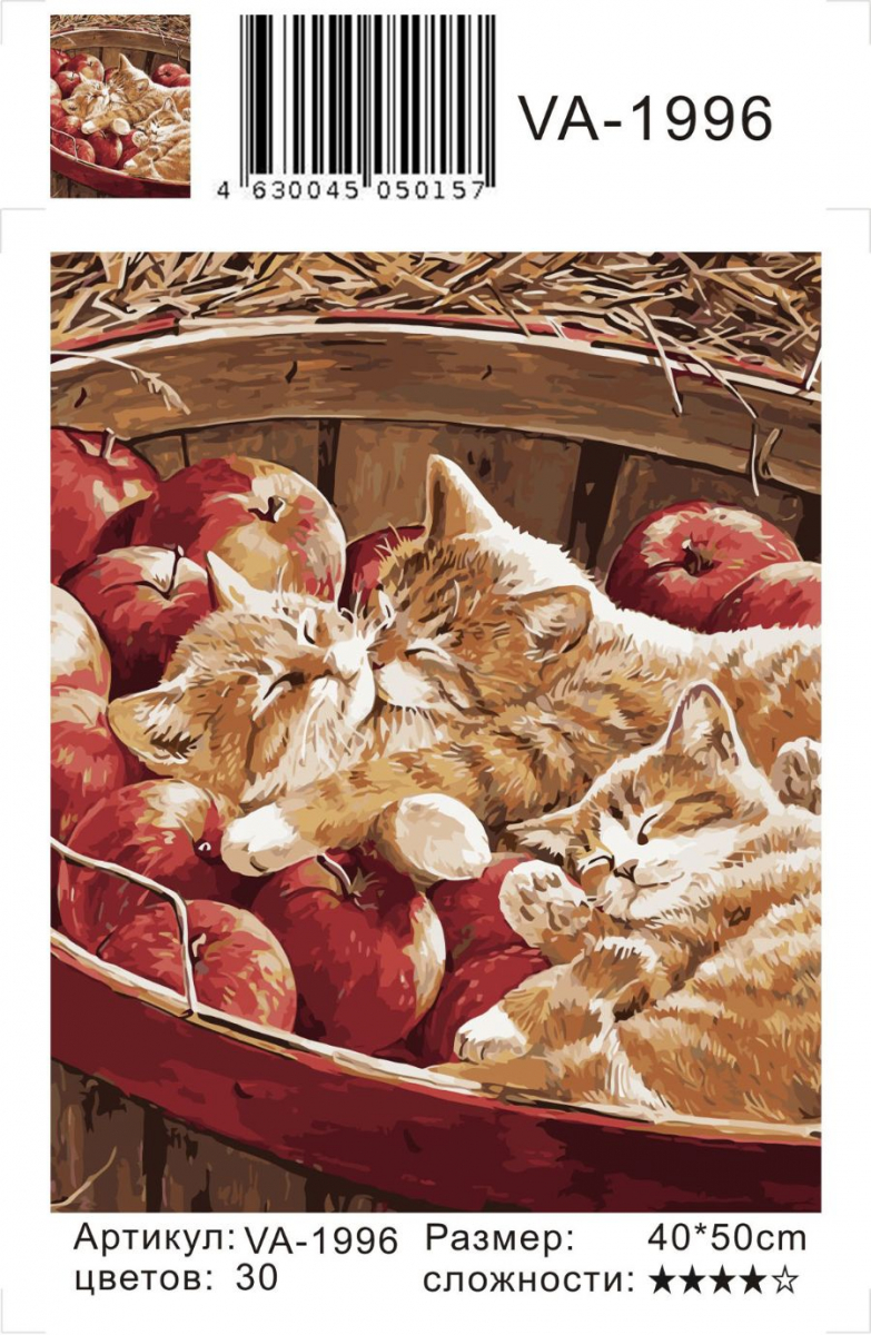 Картина по номерам на холсте и подрамнике 40х50 см