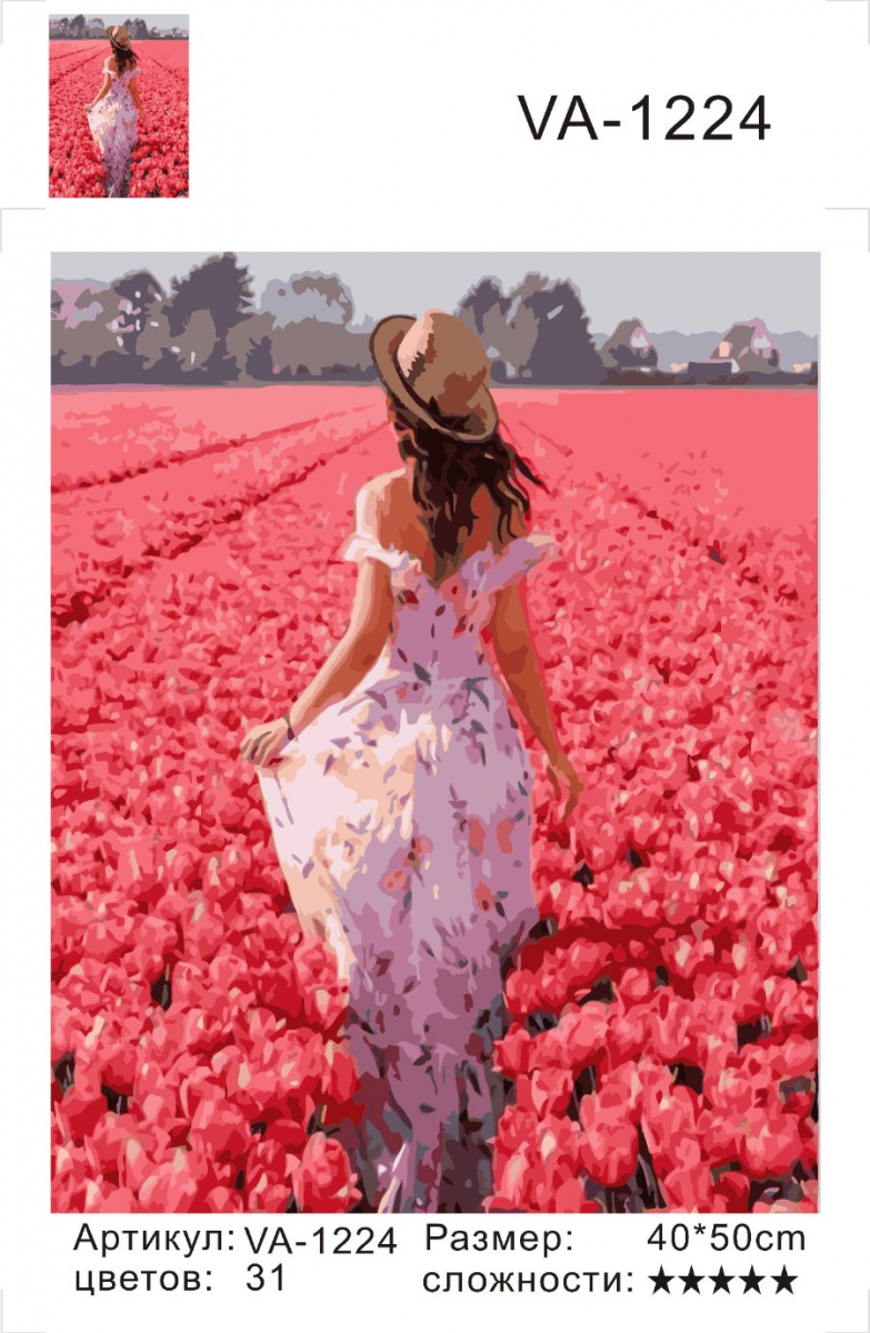 Картина по номерам на холсте и подрамнике 40х50 см