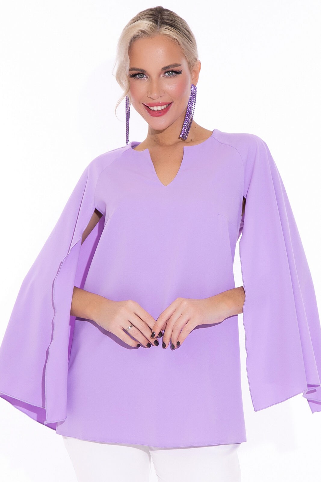 СТ. ЦЕНА 1430 руб//Туника Магия притяжения (сиреневый)