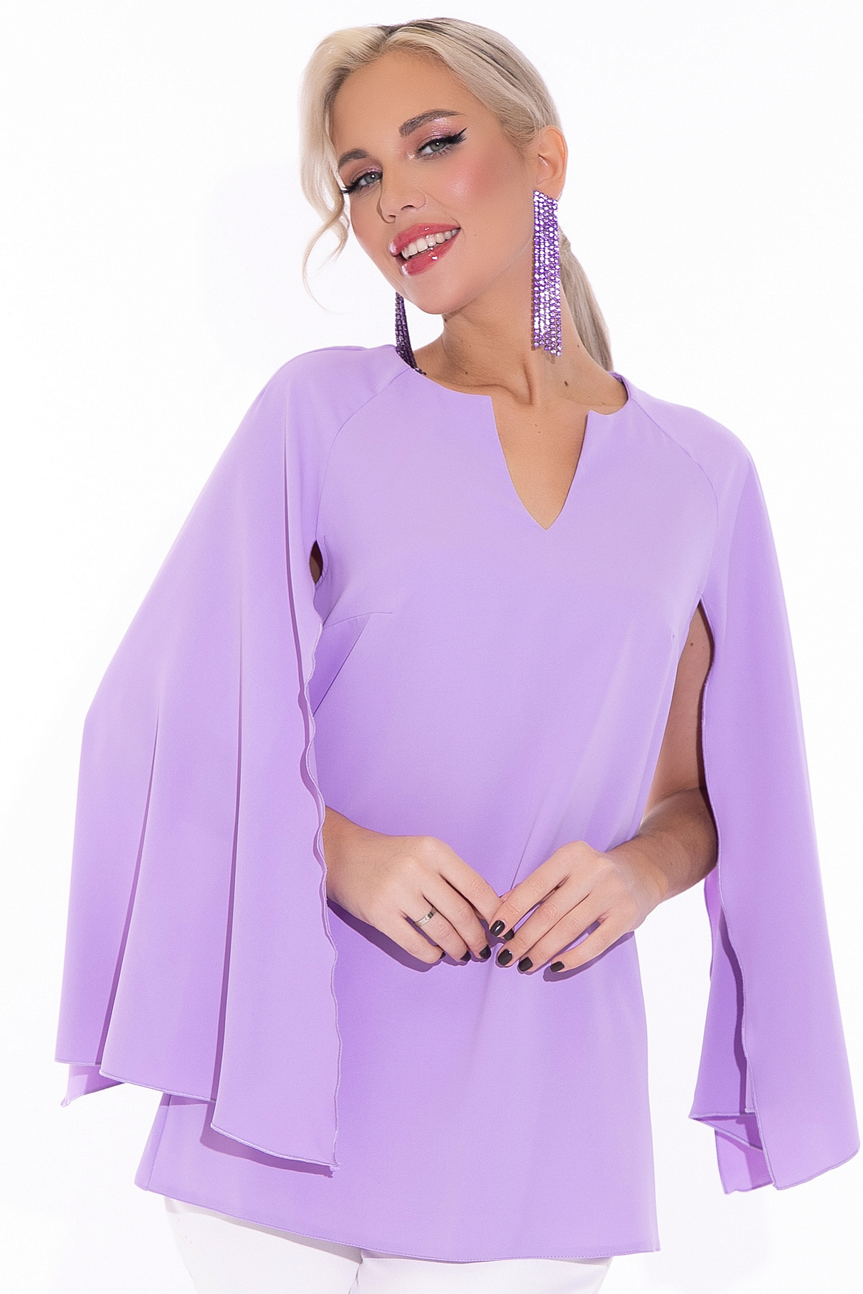 СТ. ЦЕНА 1430 руб//Туника Магия притяжения (сиреневый)
