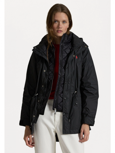 ПАЛЬТО С КАПЮШОНОМ И ПОДКЛАДКОЙ КУРТКА 2в1 Polo Ralph Lauren  670 черный