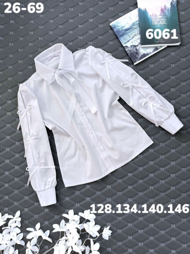 Блузка 6061 белый