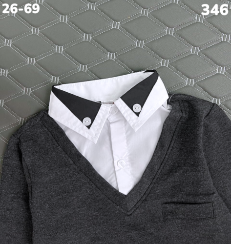 Джемпер 346 т.серый