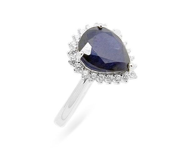 Кольцо из серебра сапфир корунд, SL-RIC68
