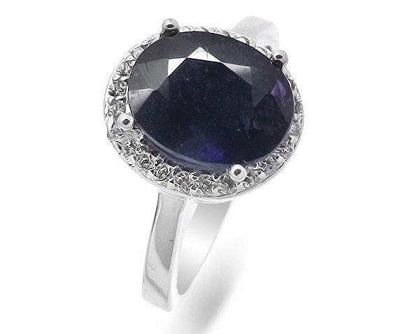 Кольцо из серебра сапфир корунд, SL-RIC88