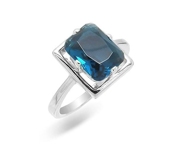 Кольцо из серебра лондон топаз кварц, Ю-Ирина