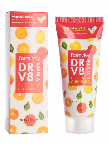 ФМС Dr-V8 Пенка с комплексом витаминов Dr-V8 Vitamin Foam Cleansing, 100 мл