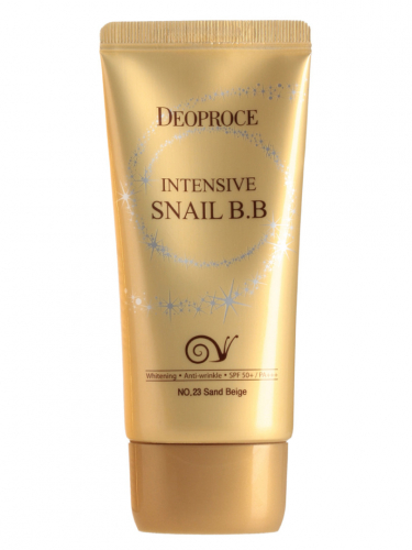 ДП Snail Крем ББ для лица с муцином улитки 23 тон DEOPROCE INTENSIVE SNAIL BB NO.23 50мл