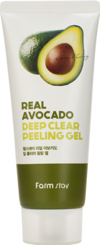 ФМС Gel Гель отшелушивающий с экстрактом авокадо FarmStay Real Avocado Deep Clear Peeling Gel 100 мл