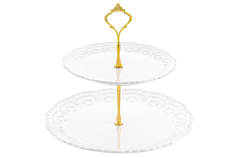 БЫЛО 1446 руб!! Блюдо-этажерка 2-х ярусная 28*28*25 см