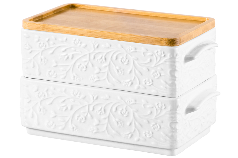 БЫЛО 1304 руб!! Набор 2 блюд д/холодца 800 мл 20,5*12*12 см