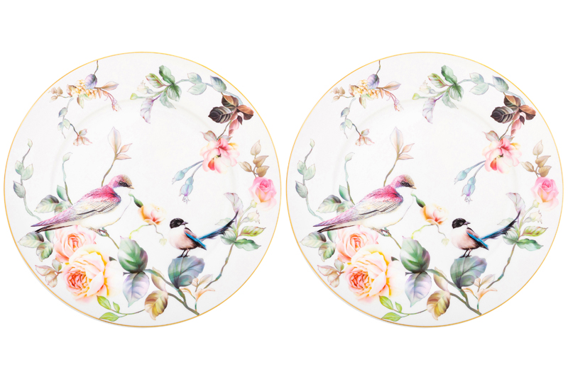 БЫЛО 1005 руб!! Набор тарелок для закуски 2 пр. 20,5*20,5*1,5 см