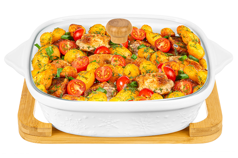 БЫЛО 2932 руб!! Блюдо д/зап и серв 31,5*25,6*12,5 см 2 л