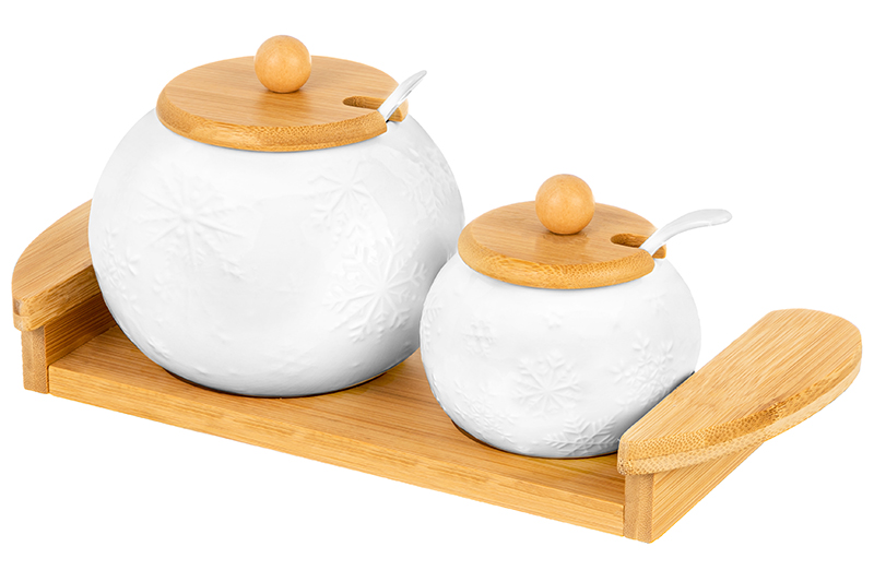 БЫЛО 1306руб! Набор - сахарница 550 мл + солонка 170 мл 27*11,5*12 см