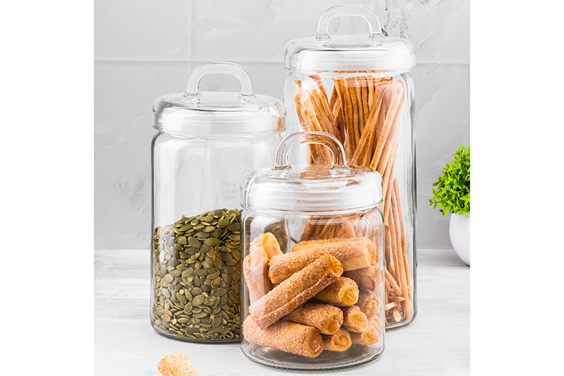 БЫЛО 1714 руб!! Набор 3 банок д/хранения 2 л+1,6 л+1,2 л