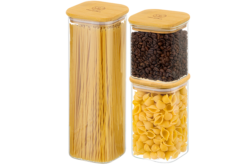 БЫЛО 2173 руб!! Набор 3 банок д/хранения 2 л, 1,1 л, 800 мл