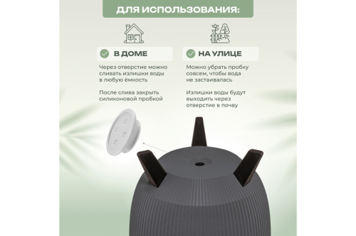 Кашпо 5,4 л 24*24*20 см 