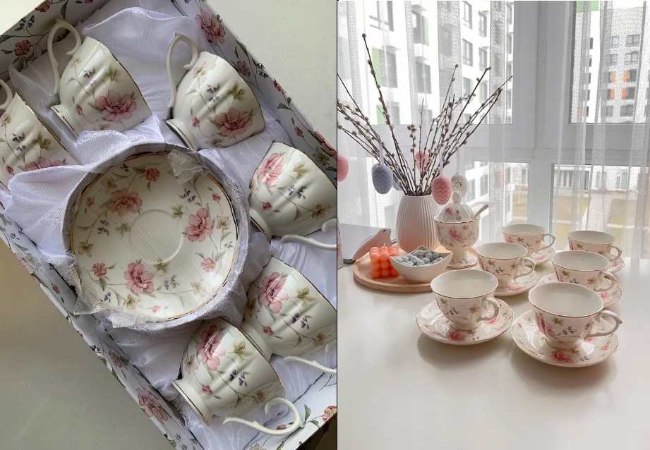 БЫЛО 3534руб!!* Чайн. набор 12 пр. 250 мл