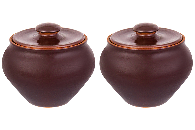 БЫЛО 761 руб!! Набор 2 горшков 0,9 л 14,5*14,5*12,5 см