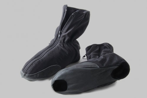чехлы для лыжных ботинок цвет-черный материал-флис,эластан