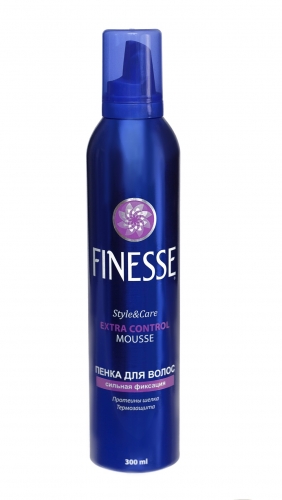 Finesse Пенка для волос сильной фиксации Styling Mousse Extra Control, 300 мл