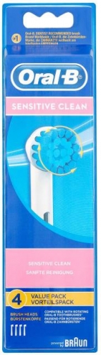 Насадка для электрической зубной щетки Oral-B BRAUN Sensitive Clean , 4 шт.