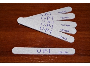 Пилка серая для искусственных ногтей (прямая, тонкая), 100*180 грит