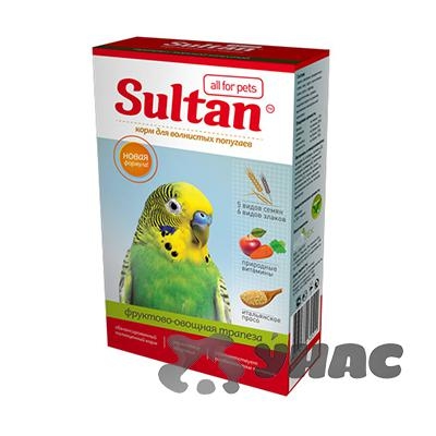 Султан (Sultan) Корм (зерносмесь) для волнистых попугаев 500 г Фруктово-овощная трапеза 0528 x14