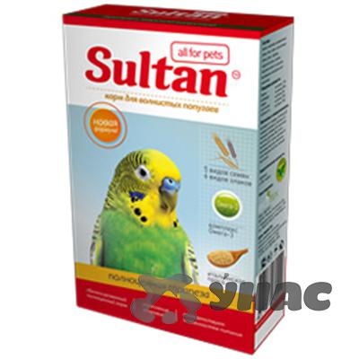 Султан (Sultan) Корм (зерносмесь) для волнистых попугаев 500 г Полноценная трапеза 0504 x14