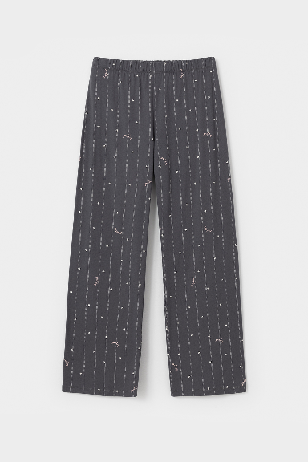 VN Пижама Е 20179 серый, полоски и сердечки VN