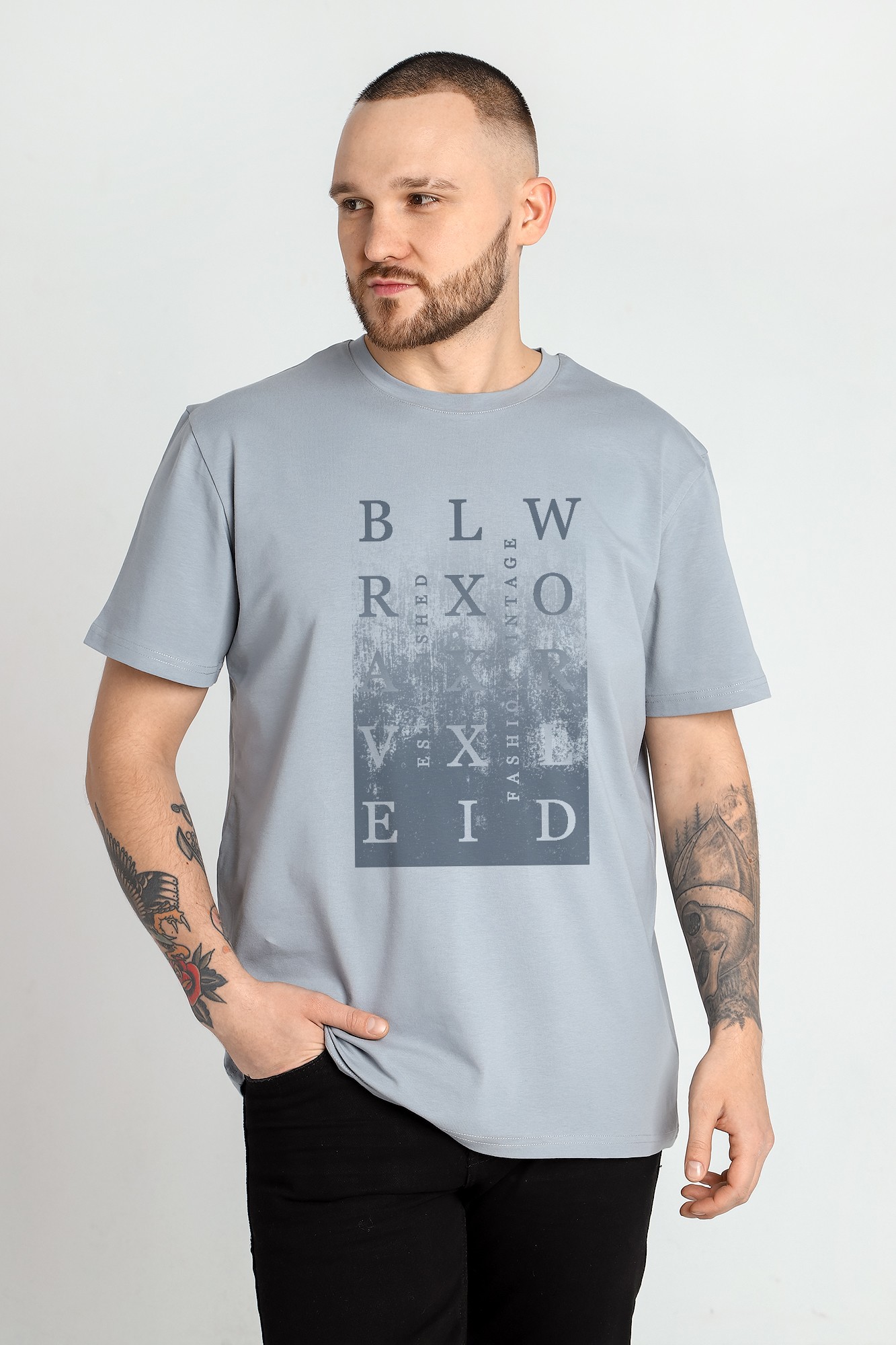 СТ.ЦЕНА 915 руб//Фуфайка (футболка) мужская Клаб-3У