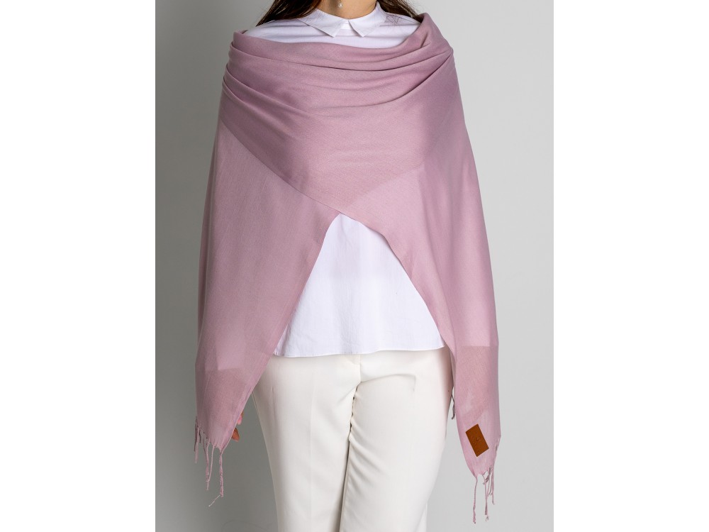 Палантин облегченный Pashmina Lanotti/розовый