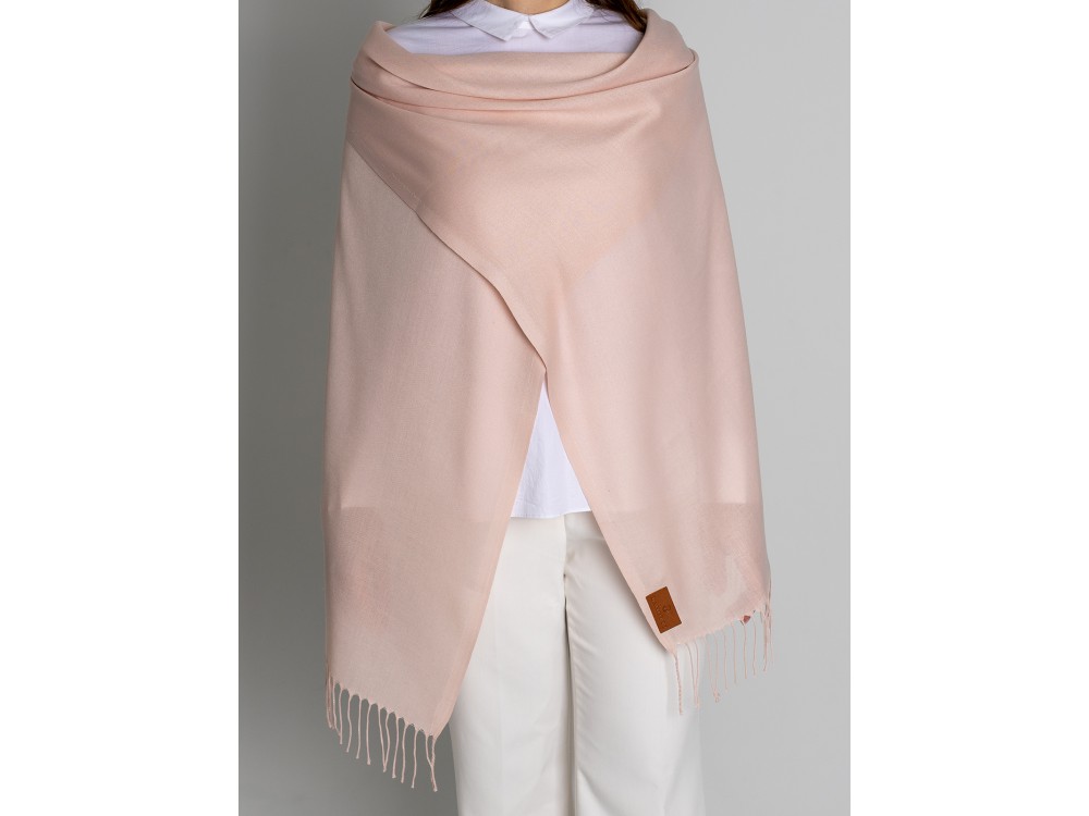 Палантин облегченный Pashmina Lanotti/светло-розовый