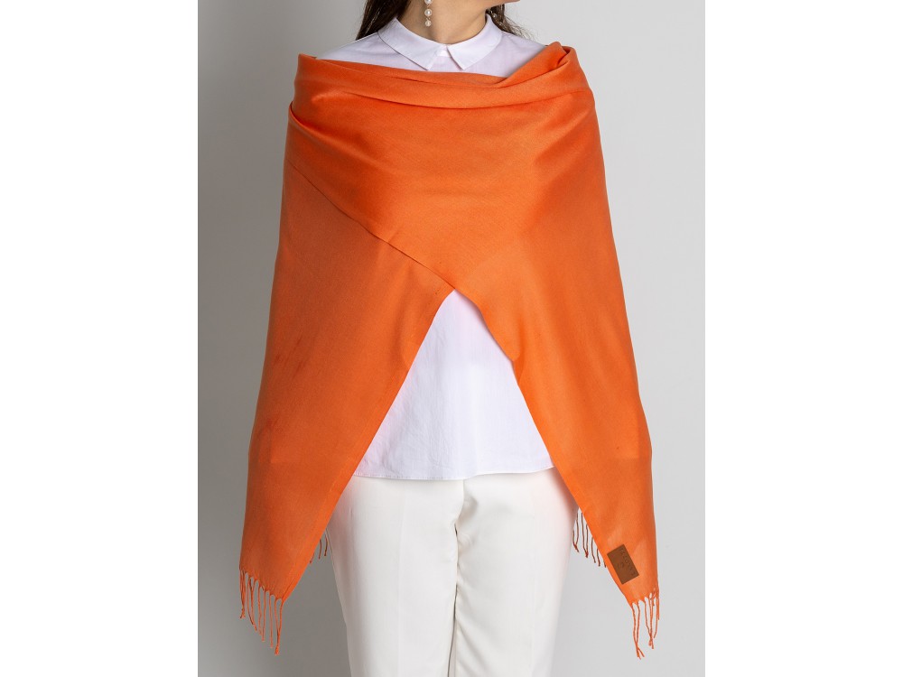 Палантин облегченный Pashmina Lanotti/оранжевый