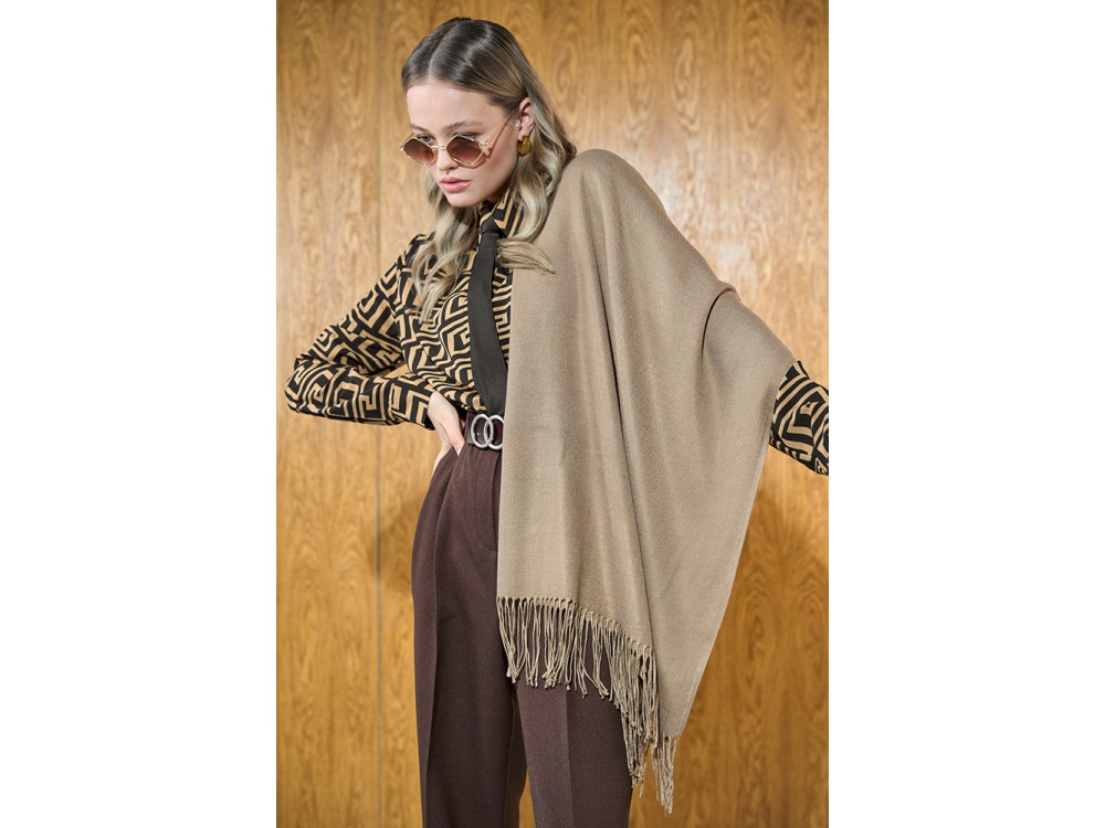 Палантин Pashmina женский Lanotti/бежевый