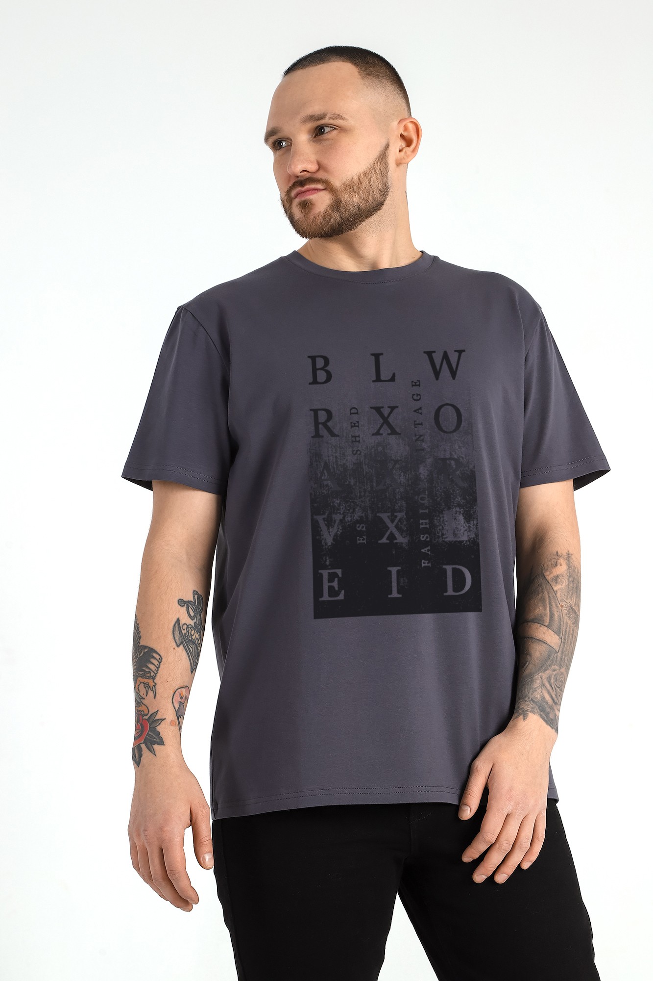 СТ.ЦЕНА 915 руб//Фуфайка (футболка) мужская Клаб-3У